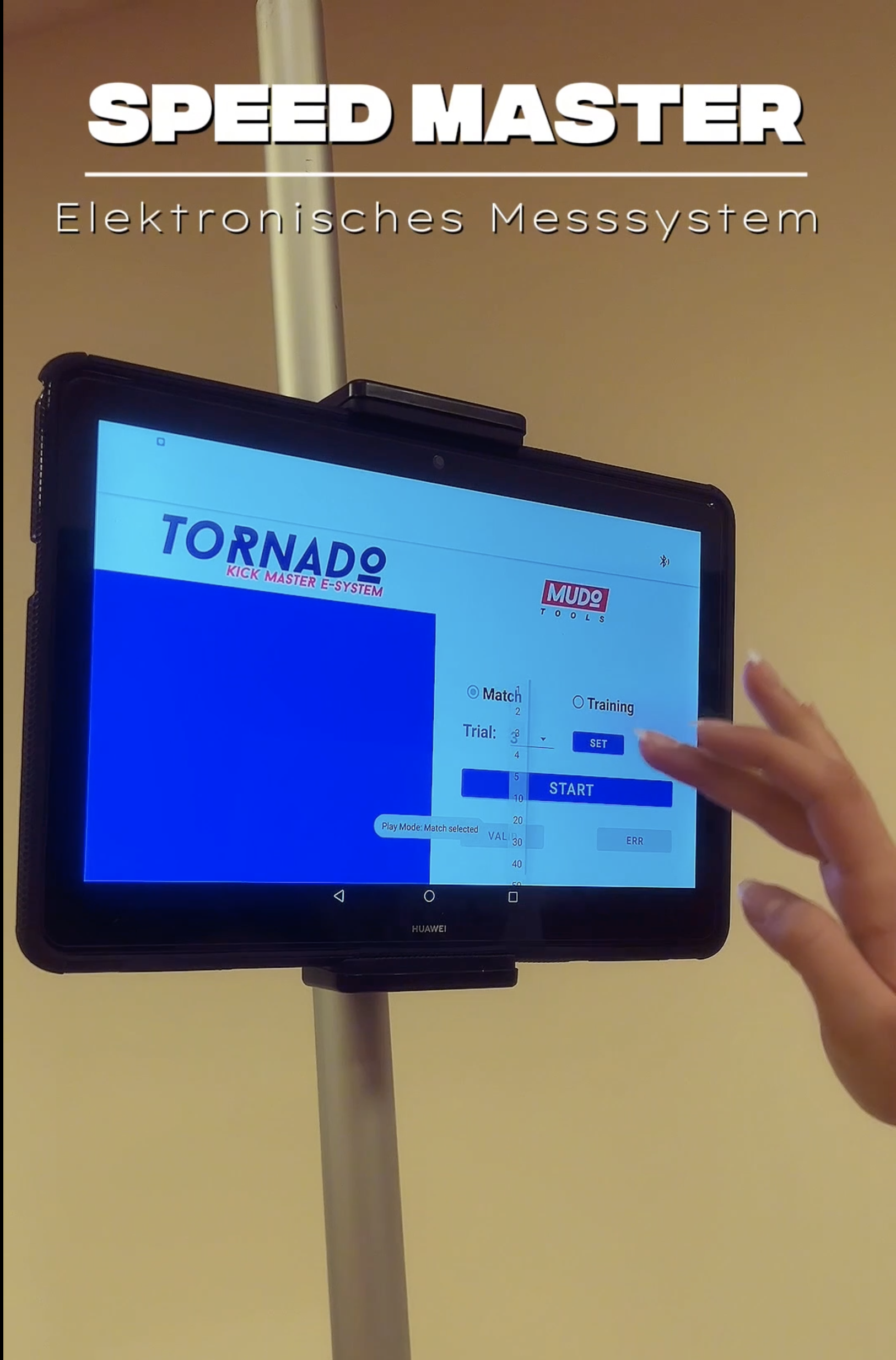 SPEEDMASTER – Kickgeschwindigkeit messen im Taekwondo