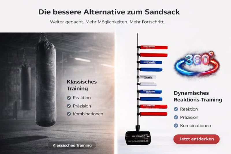 Der Tornado ist die Alternative zum Traditionellen Boxsack
