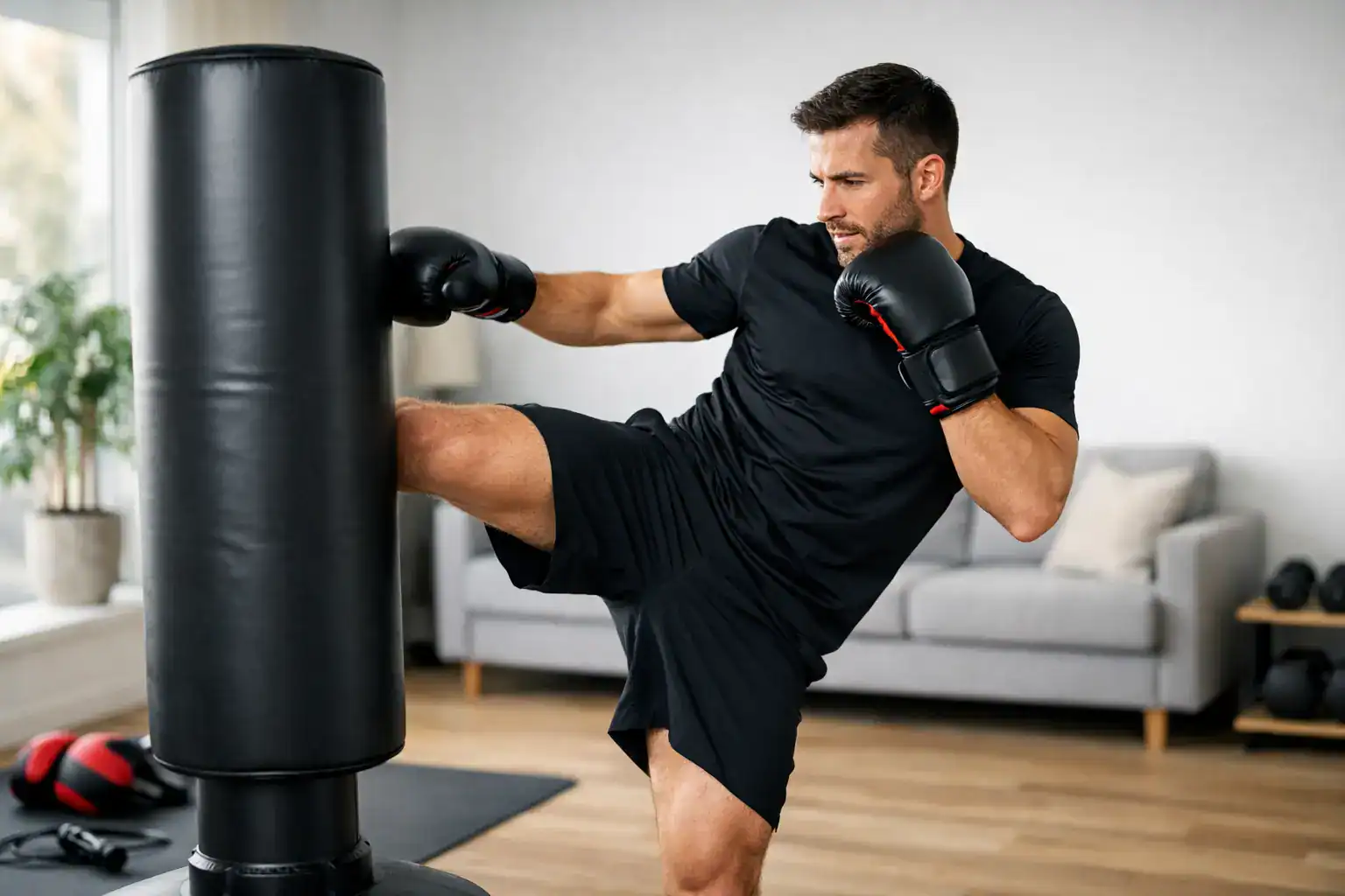 Kickboxen Techniktraining zuhause richtig aufbauen